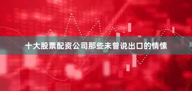 十大股票配资公司那些未曾说出口的情愫