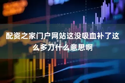 配资之家门户网站这没吸血补了这么多刀什么意思啊