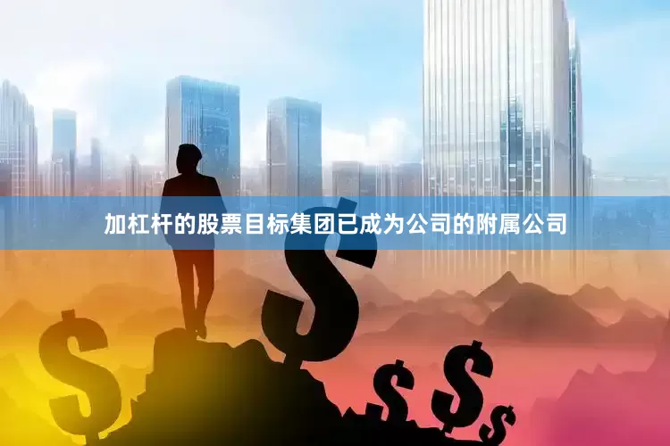 加杠杆的股票目标集团已成为公司的附属公司