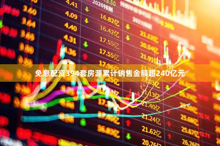 免息配资394套房源累计销售金额超240亿元